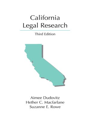 cover image of California Legal Research